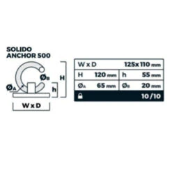 Luma Solido 500 Wall-Floor Anchor -Scorpshoei Winkel luma solido 500 wall floor anchor 3