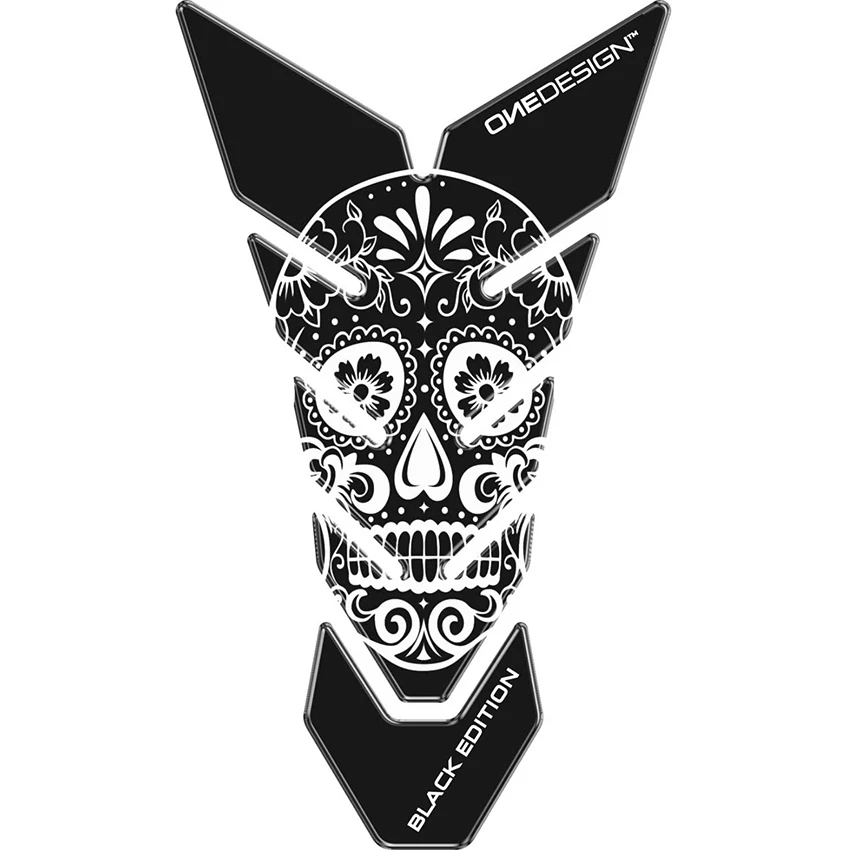 OneDesign Tank Pad Skull Black Edition 5 OneDesign Tank Pad Skull Black Edition - Afbeelding 3