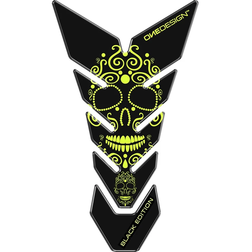 OneDesign Tank Pad Skull Black Edition 7 OneDesign Tank Pad Skull Black Edition - Afbeelding 5