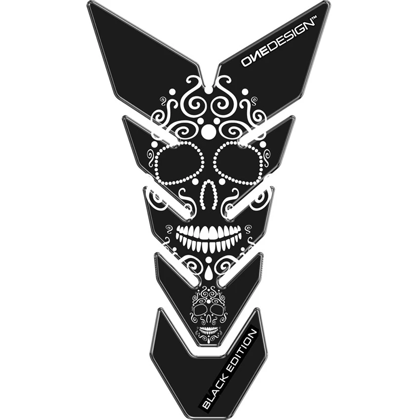 OneDesign Tank Pad Skull Black Edition 8 OneDesign Tank Pad Skull Black Edition - Afbeelding 6