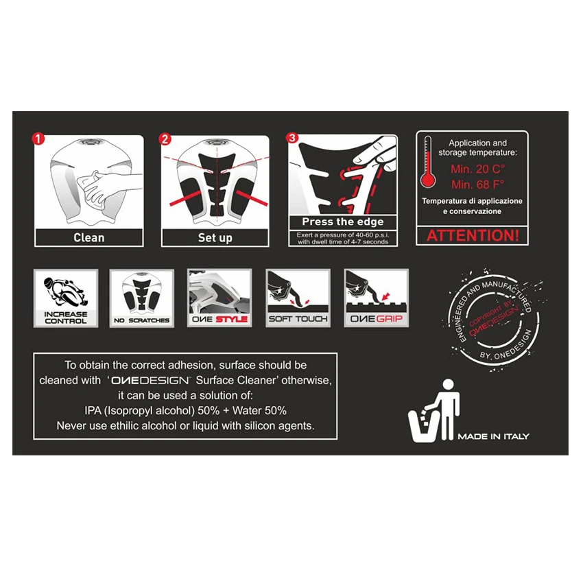 OneDesign Tank Pad Soft Touch Carbon 7 OneDesign Tank Pad Soft Touch Carbon - Afbeelding 5
