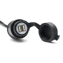 SW-Motech Double USB Charging Socket With Cable Harness