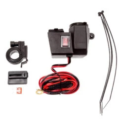 Ultimate Addons Handlebar Charger 12V + Dual USB Charger -Scorpshoei Winkel ultimate addons handlebar charger 12v dual usb cha 2